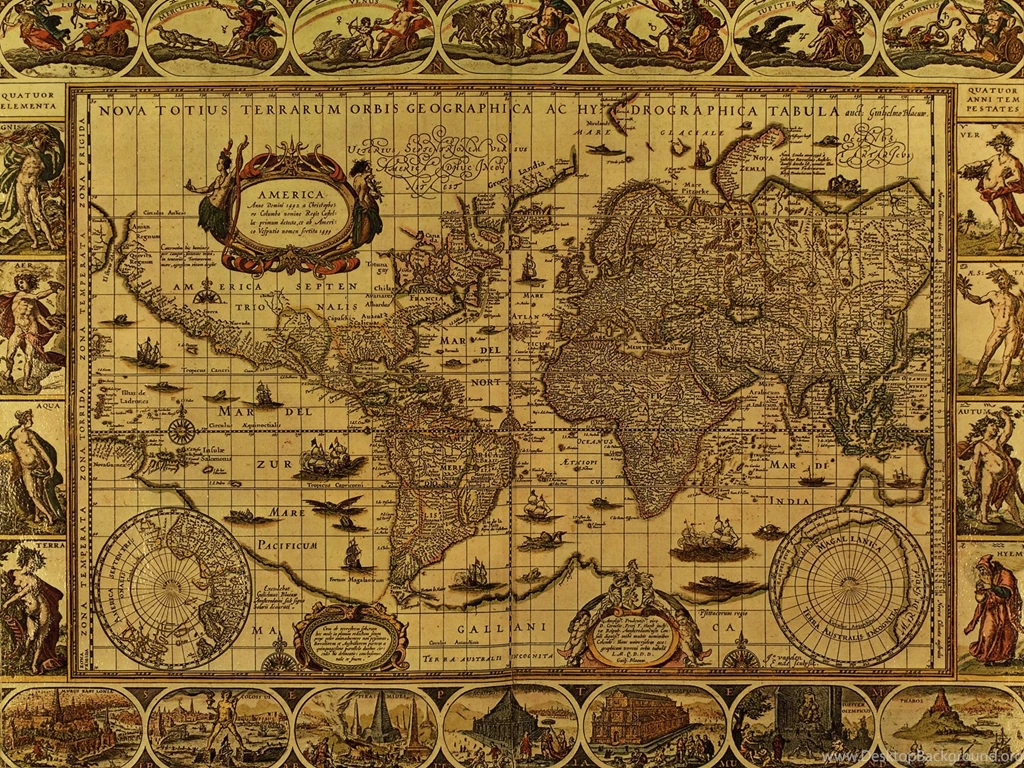 Vintage Treasure Map Wallpapers