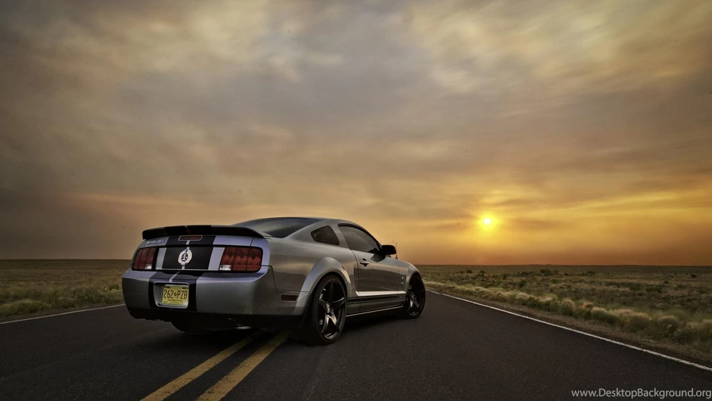 Sunset Cars Silver Roads Ford Mustang Shelby Gt500 Wallpapers