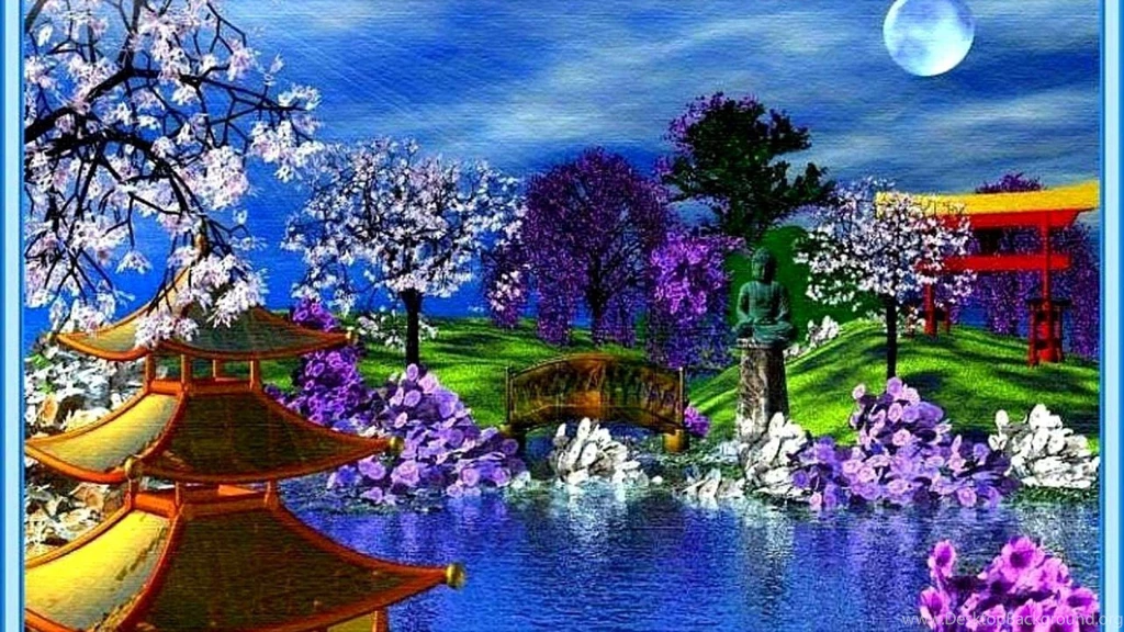 JAPANESE GARDEN WALLPAPER   (