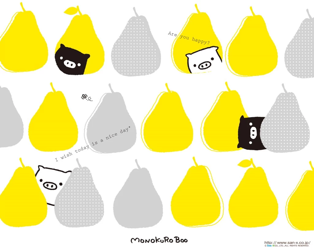 Monokuro Boo Pear Wallpapers