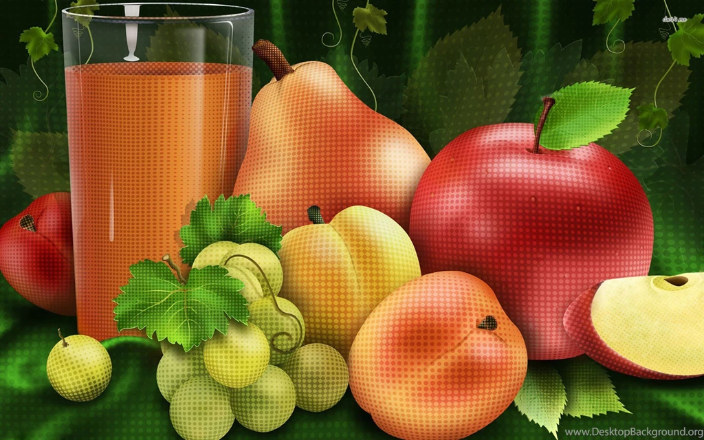Fruit Juice, Glass, Apple, Peach, Grape, Pear, Digital art ...