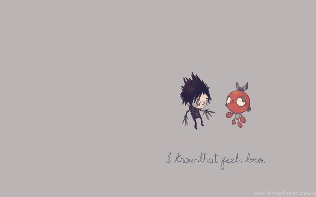 Minimalistic Humor Edward Scissorhands Wallpapers