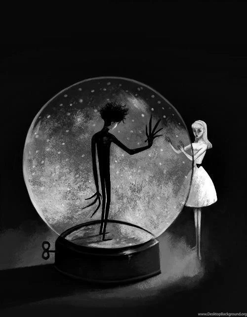 Cartoon, Cute, Different, Edward Scissor Hands, Love, Romance ...