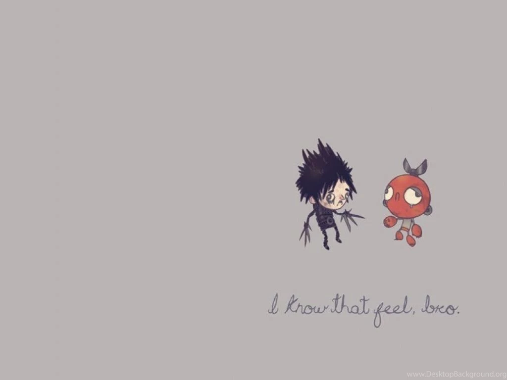 Minimalistic Humor Edward Scissorhands Wallpapers