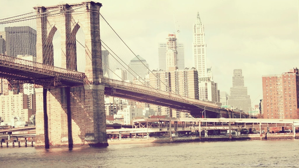 Brooklyn Bridge Cityscapes Vintage Wallpapers   MixHD Wallpapers