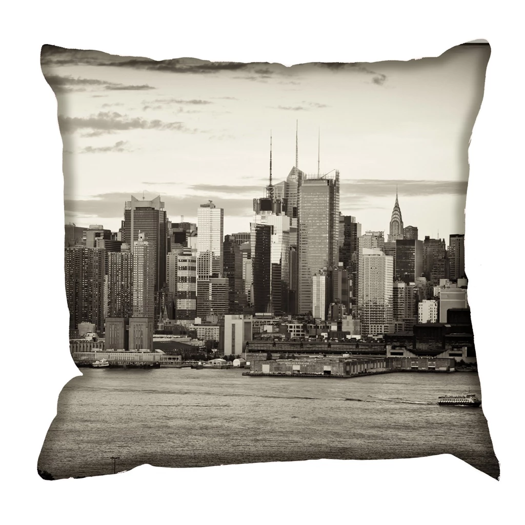Vintage New York Cushion By Digetex : Wallpapers Direct