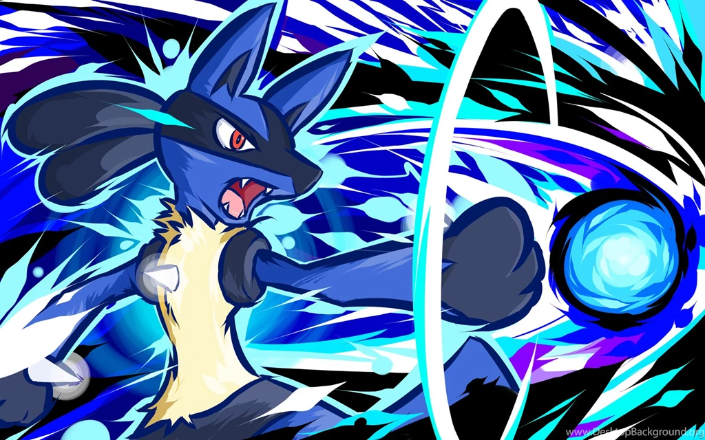 Shiny Lucario Aura Sphere Wallpapers