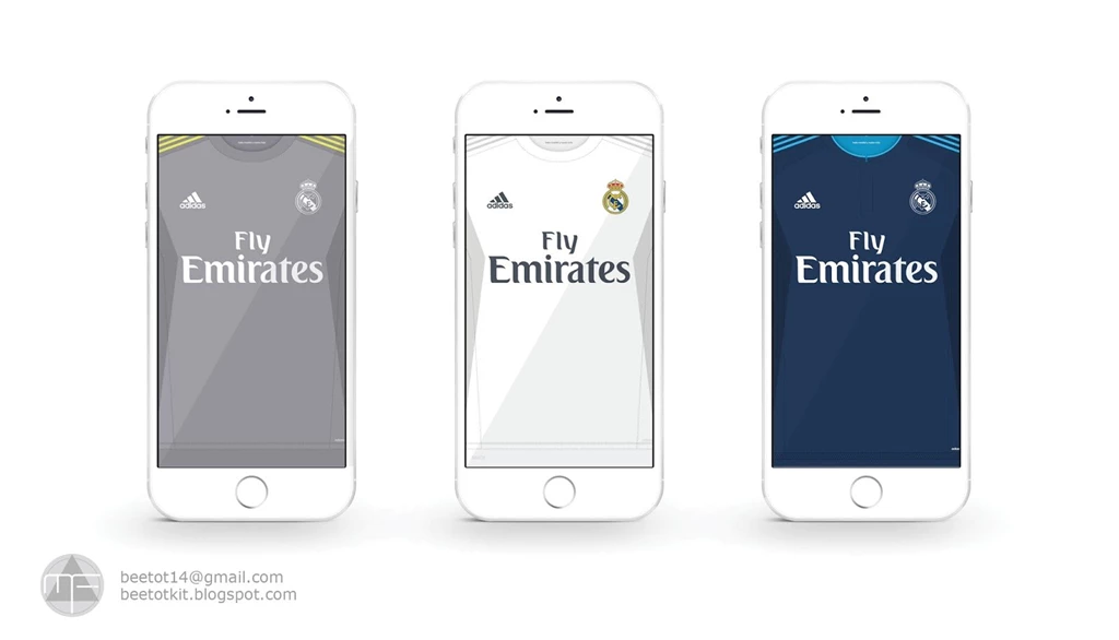 Beetot Kit: Real Madrid Kit 15/16 Iphone 6 Wallpapers