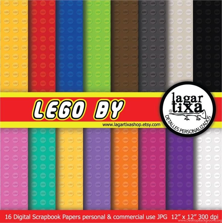 LEGO Bricks The Lego Movie Digital Paper Patterns Backgrounds Boy ...