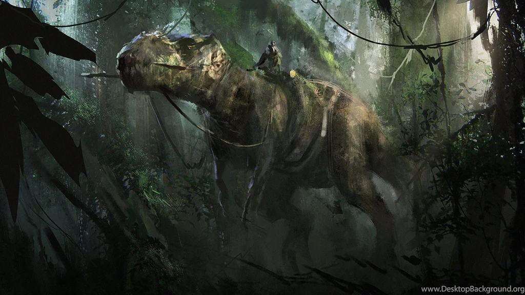 Download Wallpapers Dinosaur, Dino, Tyrannosaurus, T rex, Painting ...