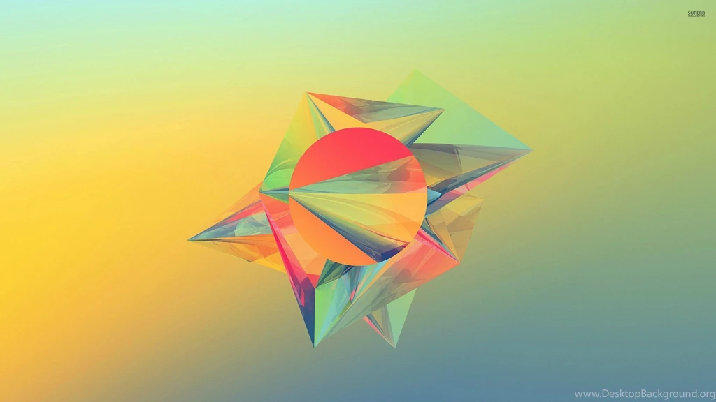 Pastel Crystals, Circle, Polygon, Abstract, 2560x1440 HD Wallpapers ...