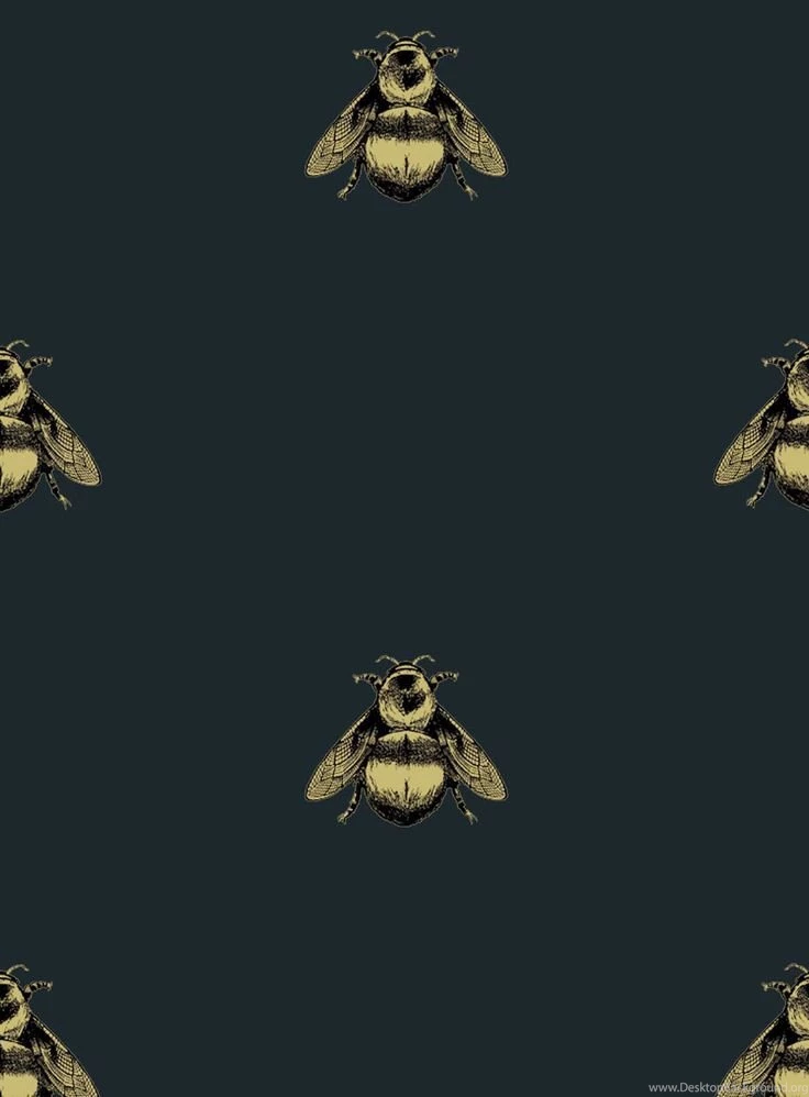 Napoleon Bee, A Wallpapers Design On Velvet From Timorous Beasties ...