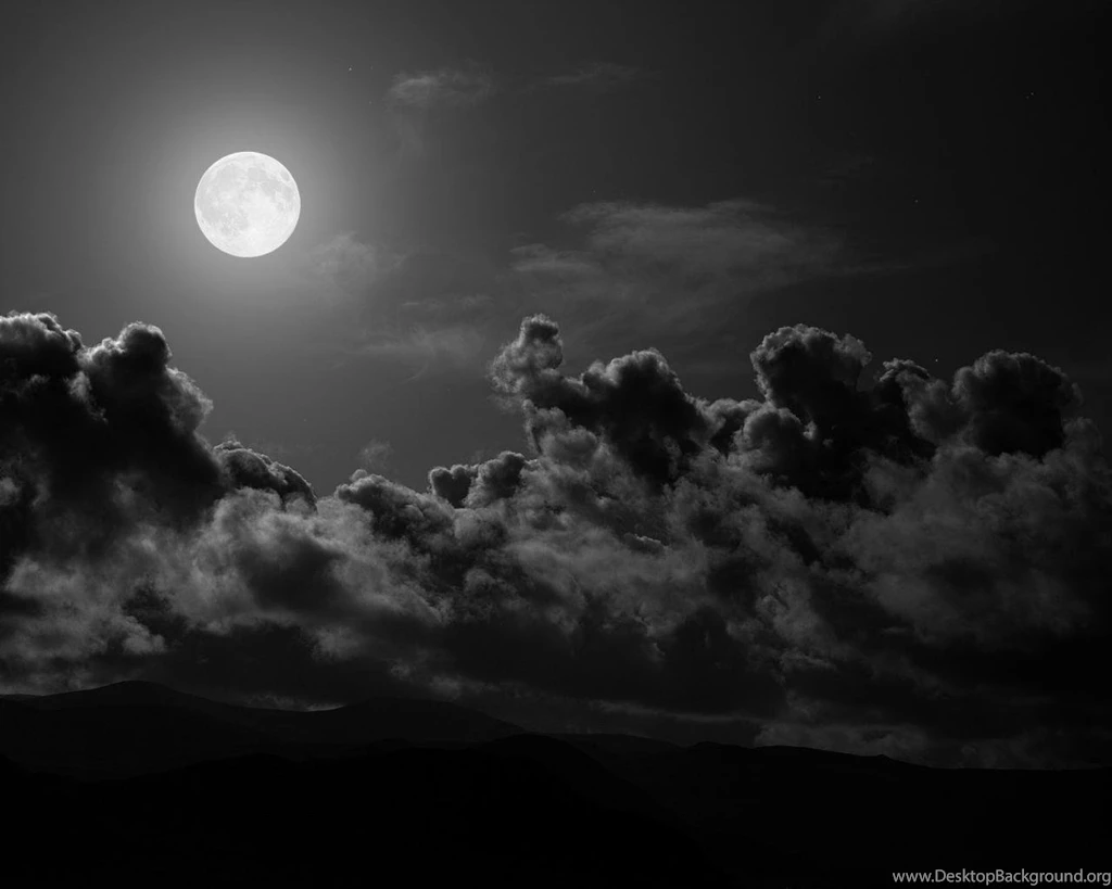 Clouds Landscapes Dark Moon Monochrome Skyscapes Dope Awesome Sky ...