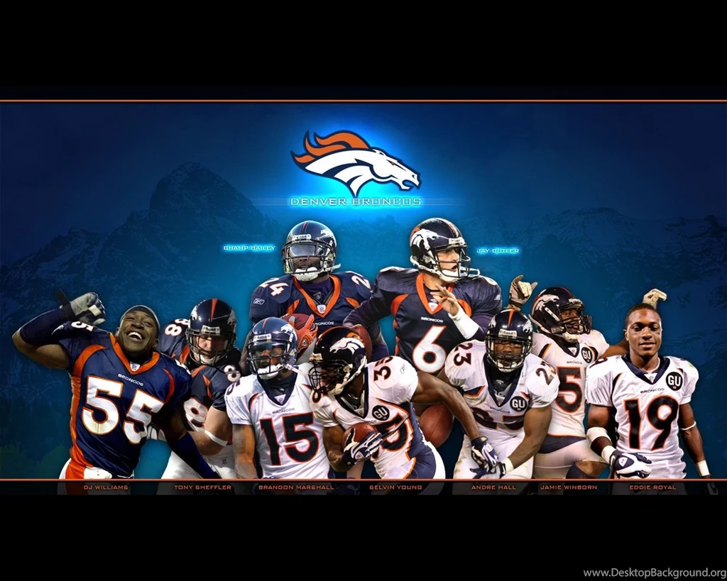 Denver Broncos Team Players Collage Wallpapers 1280×1024   NFL ...