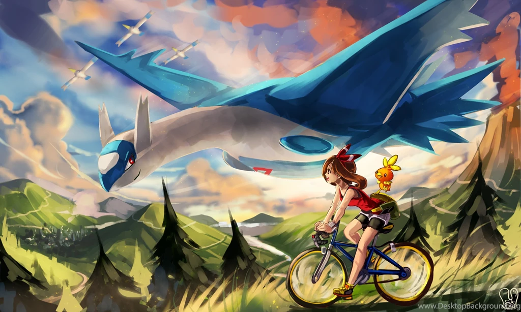 Haruka (pokemon) Latios Pokemon Sa dui Torchic Watermark Wingull ...