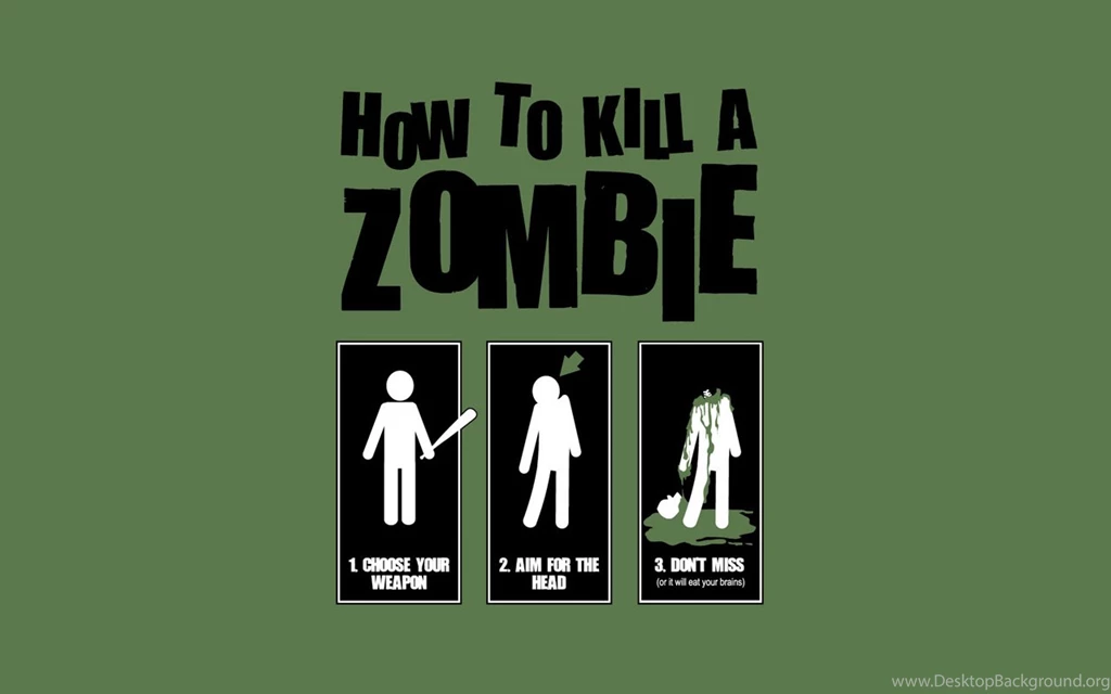 Wallpapers Funny Kill Zombie Wallpapers Green Backgrounds Desktop ...