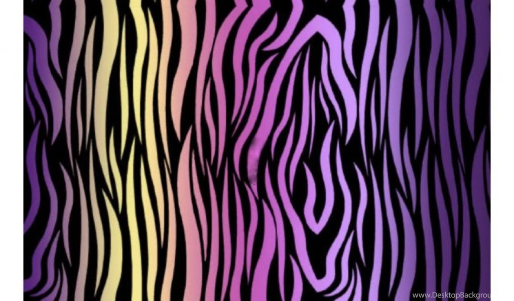 Colored Zebra Print Wallpapers