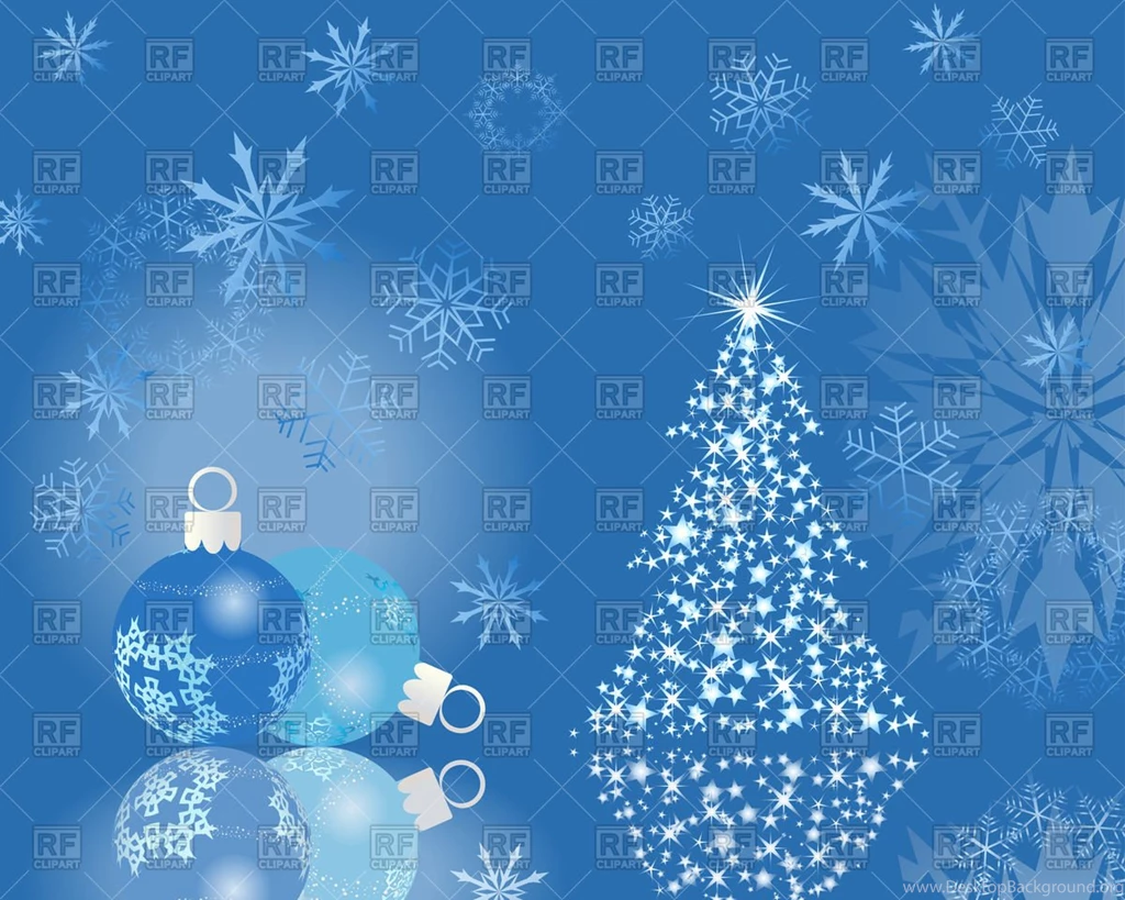 Blue Christmas Backgrounds With Balls And Fir tree, 87547 ...