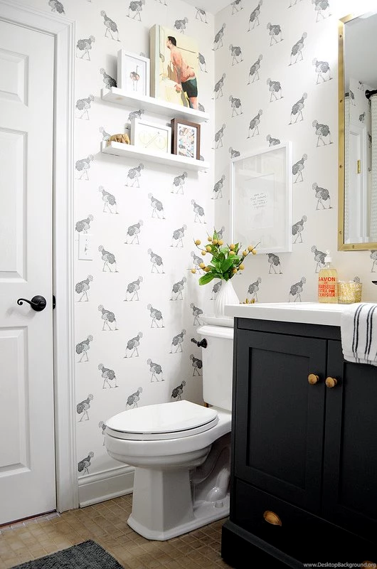 Wallpapers For The Powder Room The Inspired Room