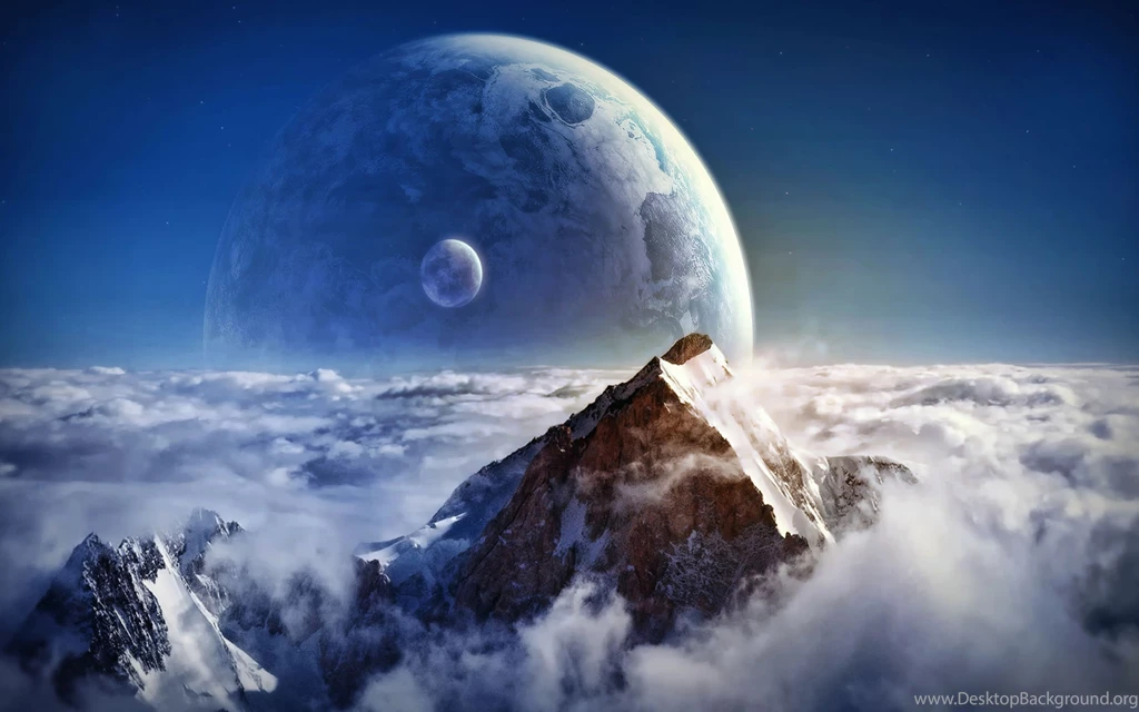 Big Mountain Top Over The Clouds HD Winter Wallpapers