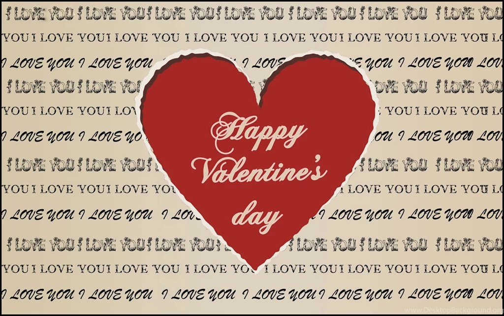 Good Happy Valentine Day I Love You Backgrounds Red Heart ECard ...