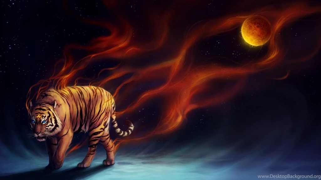 Tiger, Moon Wallpapers – Yoyowall.com