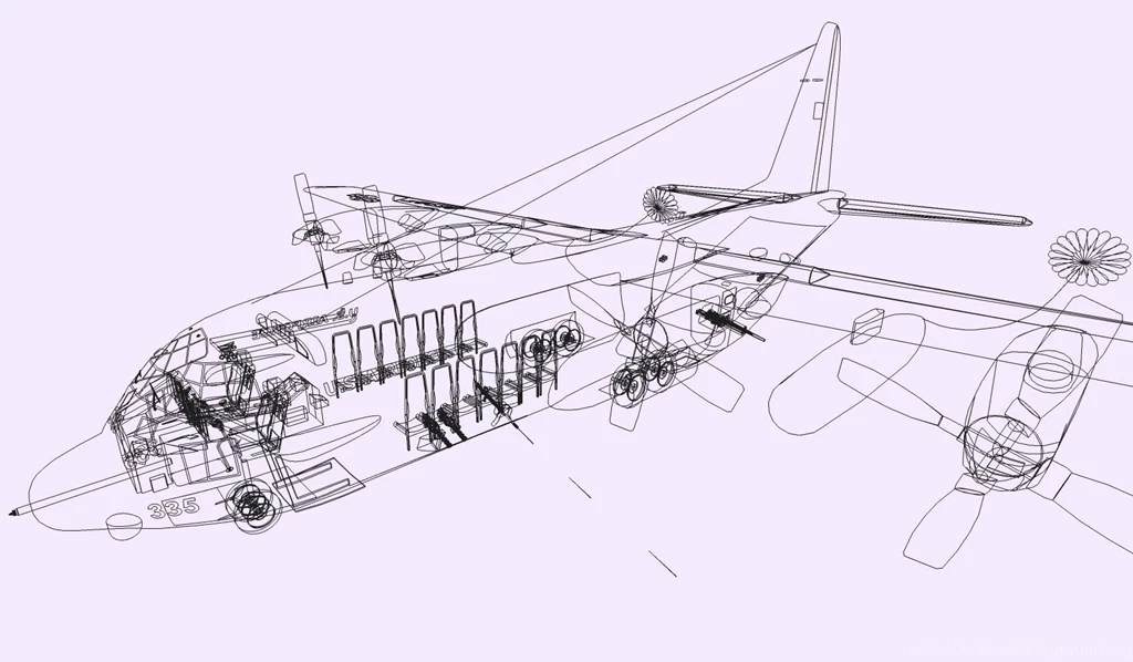 AC 130 Wireframe Interior By Bravefencerken On DeviantArt
