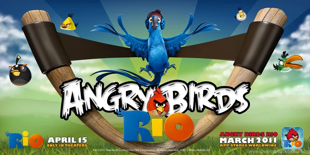 Angry Birds Rio Wallpapers