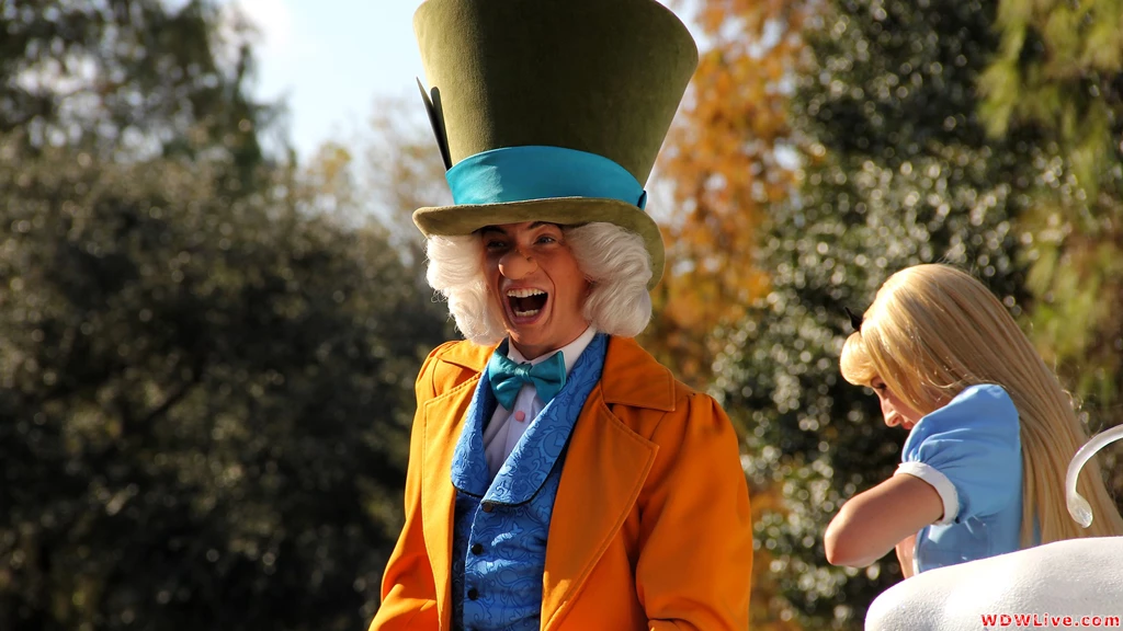 Celebrate A Dream Come True Parade: The Mad Hatter Having A Good Time!