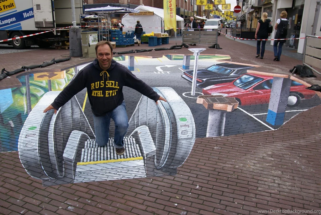 3d Art Street Painting 6   High Definition : Widescreen Wallpapers