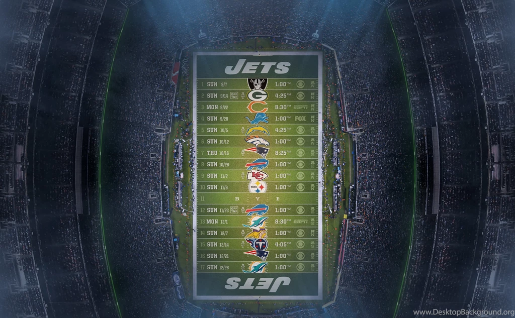 New York Jets 2014 NFL Schedule Wallpapers