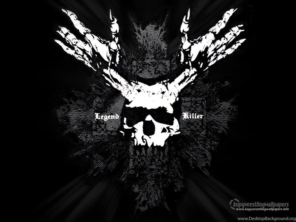Wallpapers Skull In Fire Randy Orton Logo 1024x768