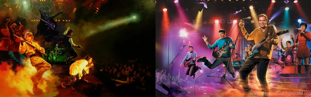 Star Wars Star Trek Live Luke Skywalker Leia Organa James T_ Kirk ...