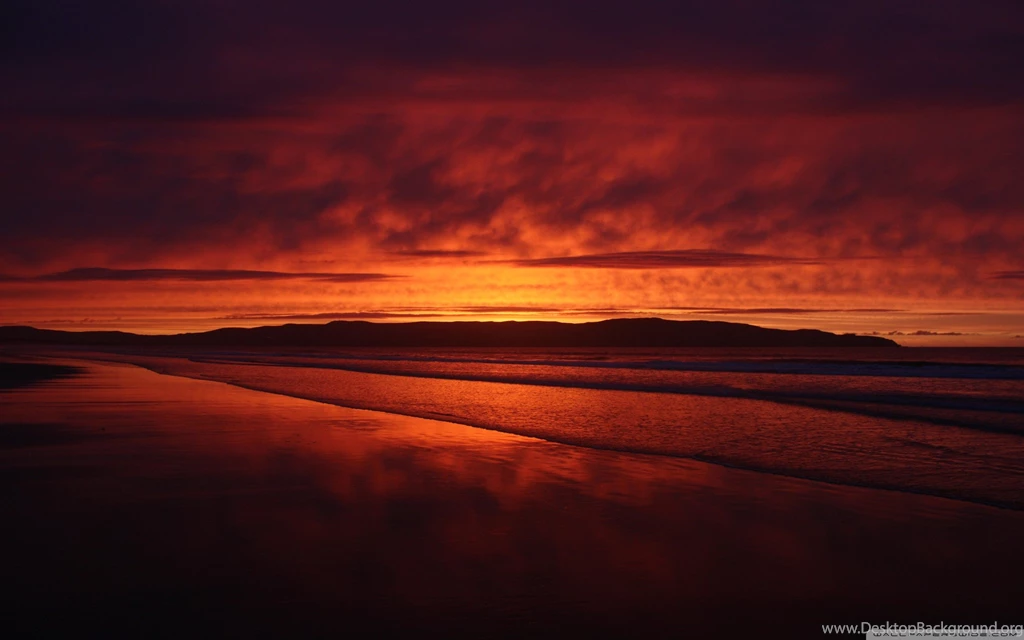 Download Red Sunset Beach Wallpapers   Wallpapers Printed