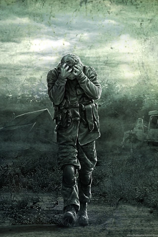 Download Wallpapers 640x960 Stalker, Pripyat, Art, Soldiers iPhone ...