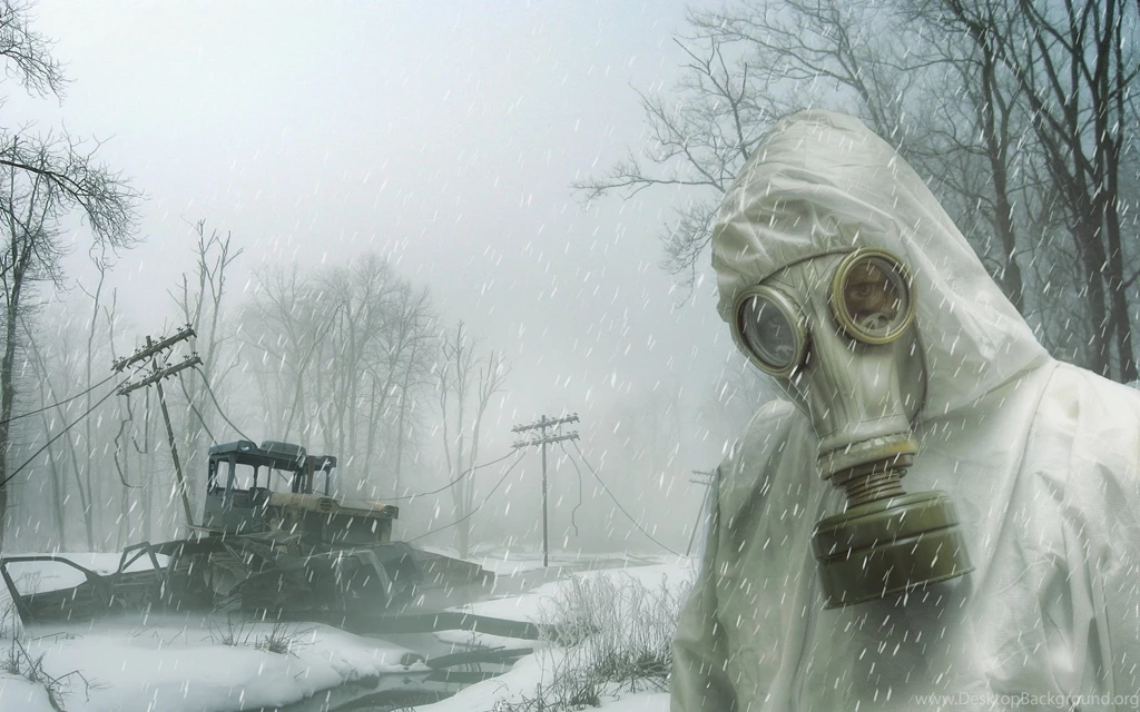 Stalker Apocalyptic Dark Gas Winter Mask People Snow Wallpapers ...