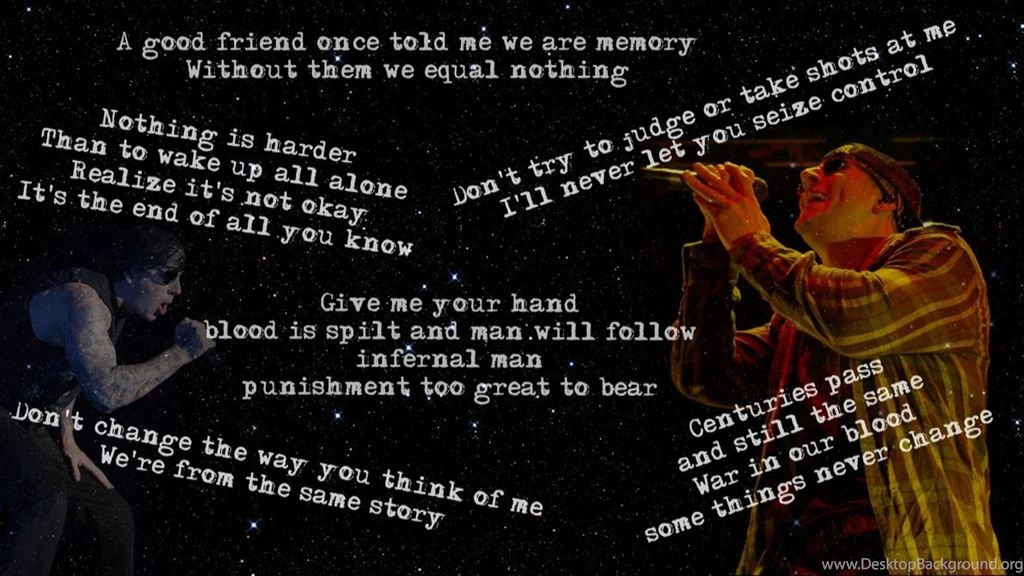 M. Shadows Wallpapers With Lyrics By Feargm On DeviantArt