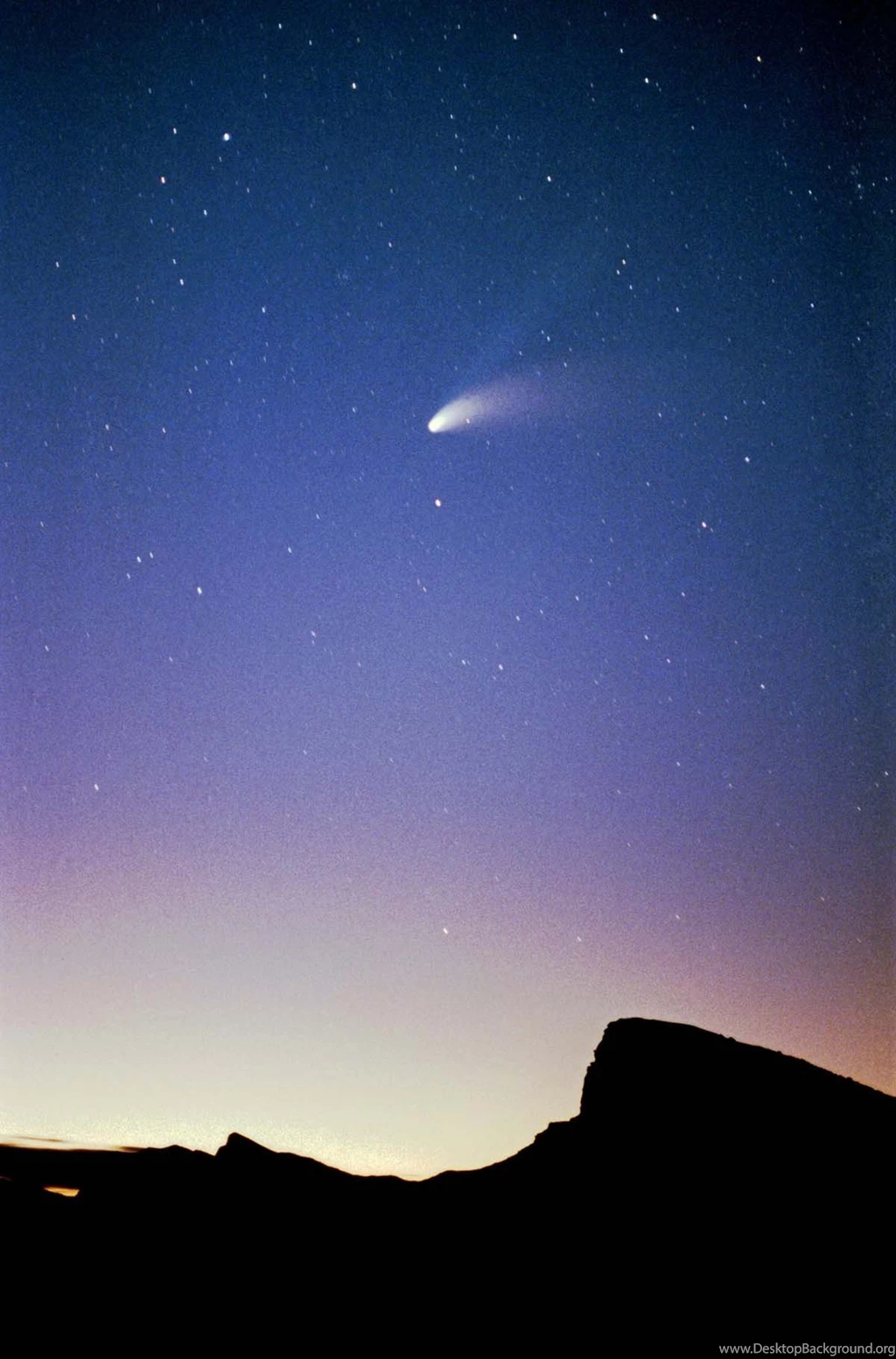 Comet Death Valley Skyscapes Skies Hale Bopp Wallpapers ...