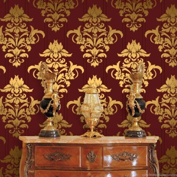 Popular Red Gold Wallpaper Buy Cheap Red Gold Wallpapers Lots From ...