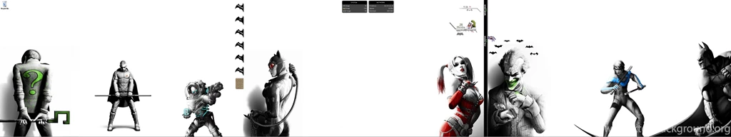 Batman Arkham City 3 Monitor Desktop In Progress By Silhouette35 ...