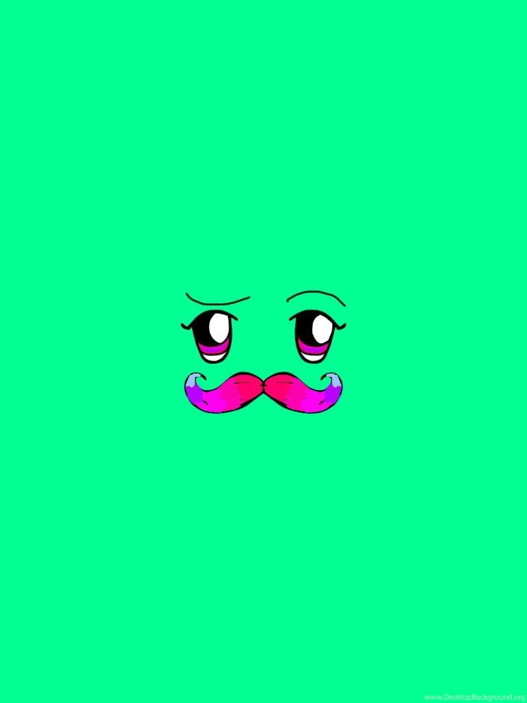 Cute Girly Mustache Wallpapers