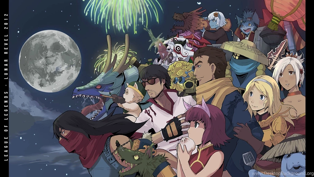 Moon Fireworks League Of Legends Lanterns Tristana Teemo Anime Jax ...