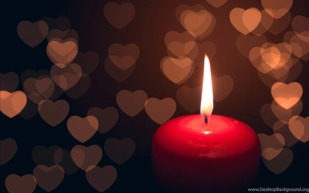 Love Candle Hearts Backgrounds Wallpapers HD Widescreen