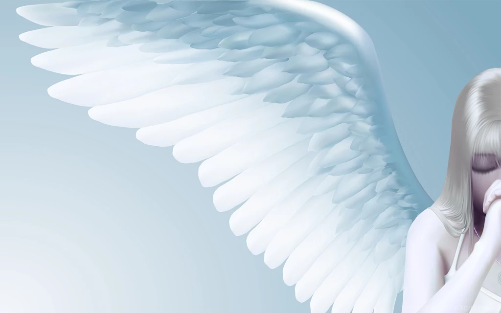 Download Wallpapers 2560x1600 Angel, Girl, Wings, Light 2560x1600 ...