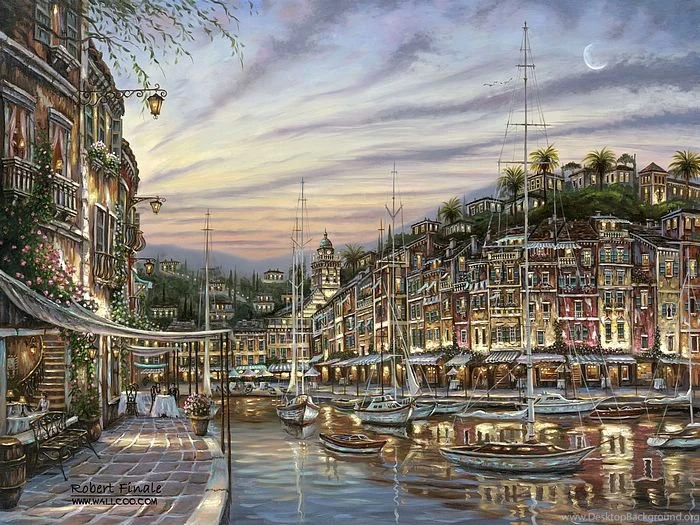 Portofino Dawn, Italy   Impressionistic Romance Of Italy 14 ...