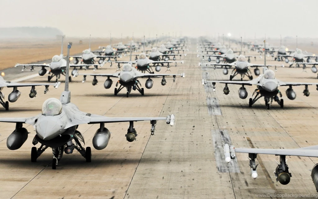 1680x1050 F16 Jets Military Airfield Wallpapers