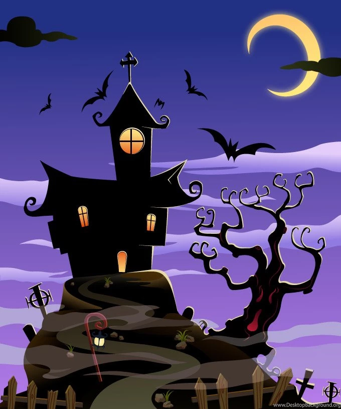 Spooky House Halloween Background, Vector Files 365PSD.com