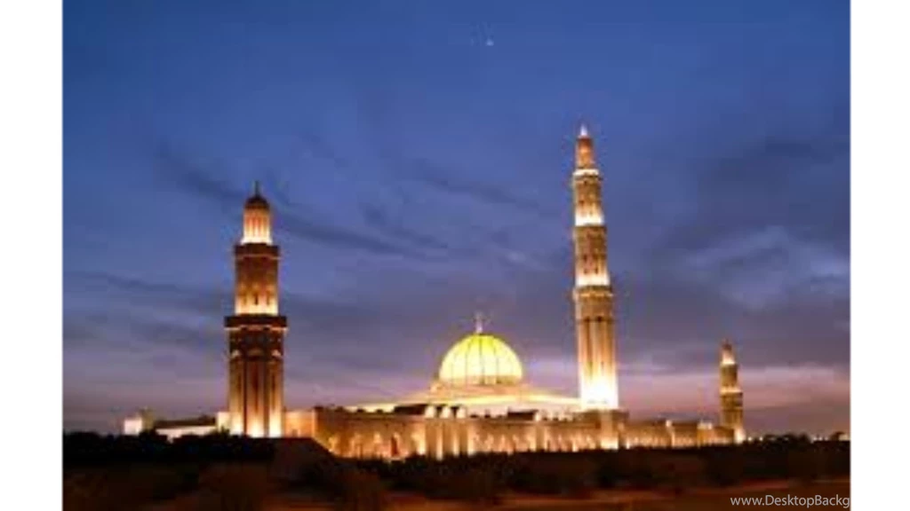 Sultan Qaboos Mosque Muscat Oman 4K Wallpapers