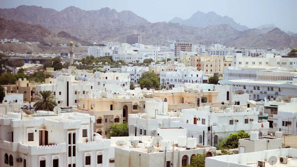 Overhead View Muscat Oman 4K Wallpapers
