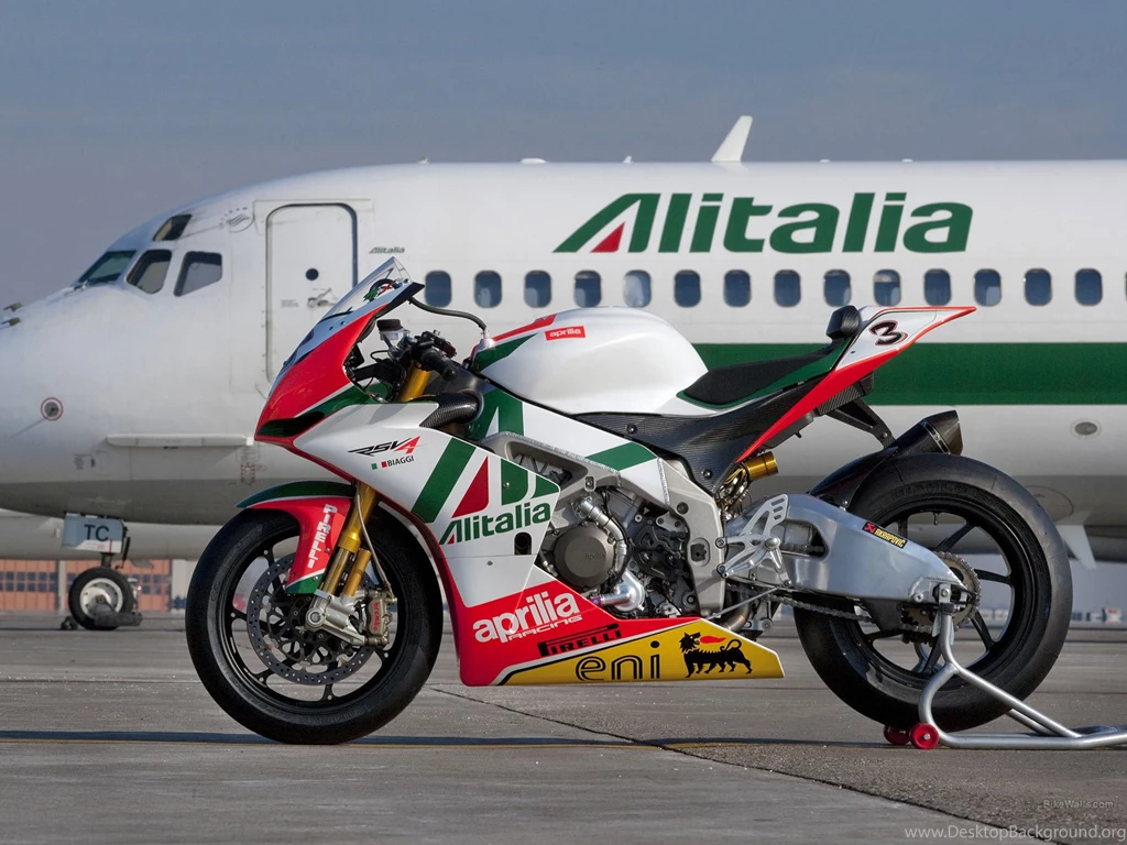 Aprilia RSV4 And Plane Free Mobile Phone Wallp